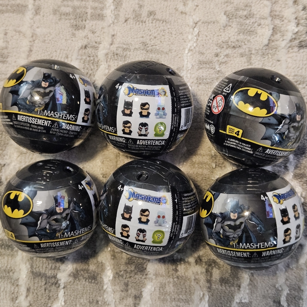 2 FOR $35 Batman Mashems Collectible Capsules New Unopened Lot Of 6